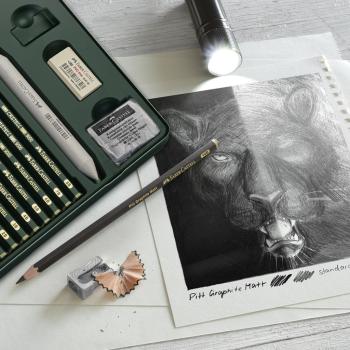 Faber-Castell Pitt Graphite Matt & Castell 9000 20er Metalletui